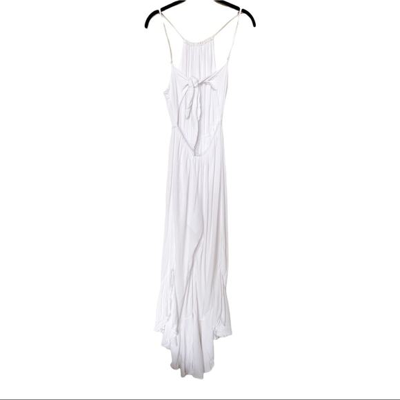 Honey Belle Ruffle Hem Open Back Jumpsuit Size Small - Picture 10 of 10